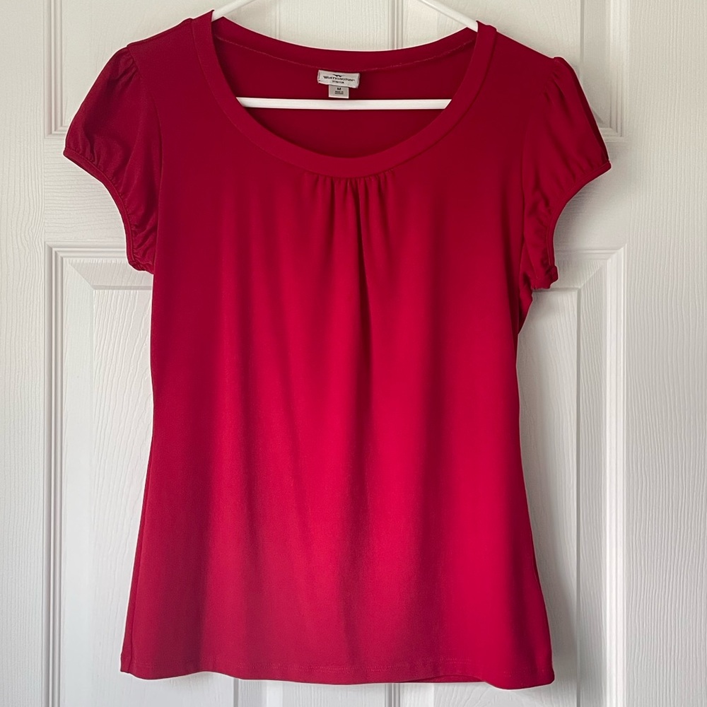 Worthington Stretch Red Blouse